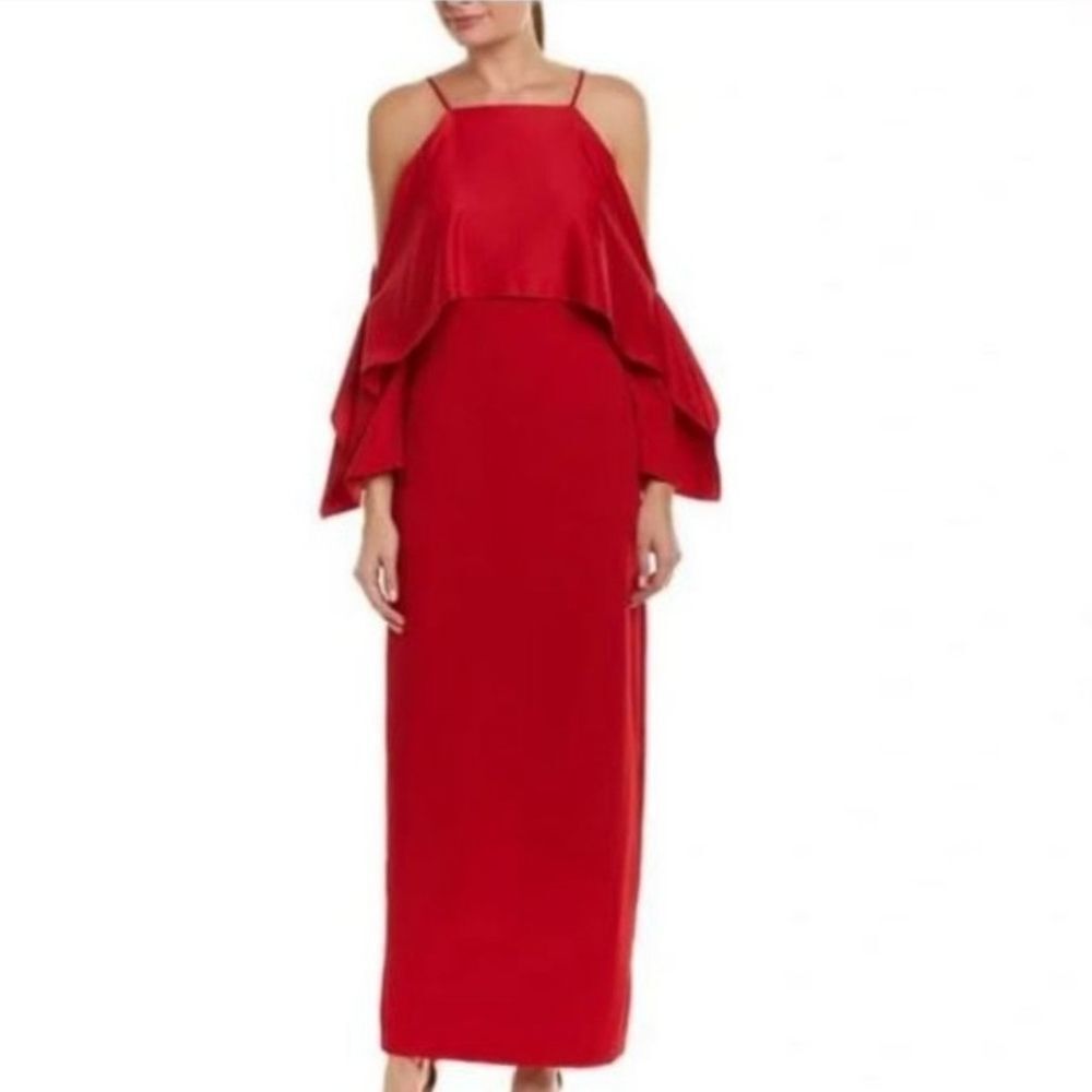 🌟Final Price | Trina Turk | Mia Crepe Dress | Red | 4
